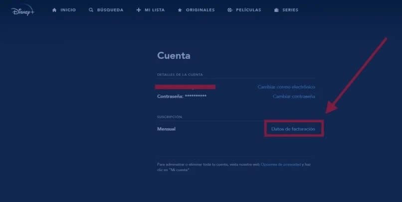 mettre à jour le mode de paiement dans Disney Plus