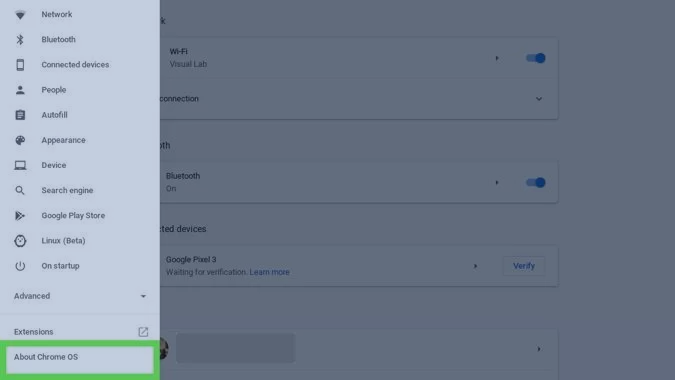 mettre à jour Chromebook 3