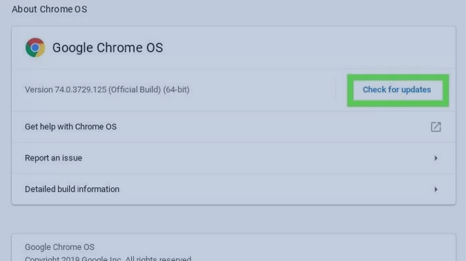 mettre à jour Chromebook 4