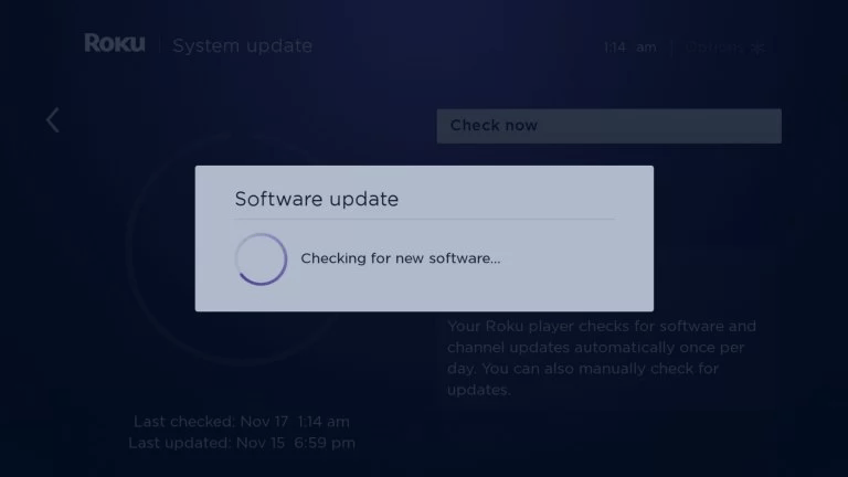  mettre à jour Roku 5