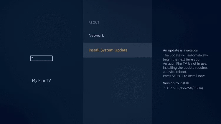 Mettre à jour Amazon Firestick 3