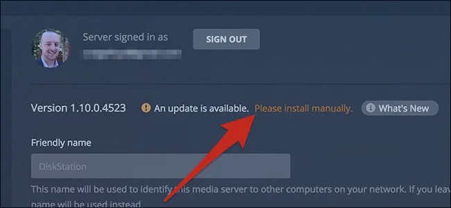 mettre à jour Plex sur votre NAS Synology 2