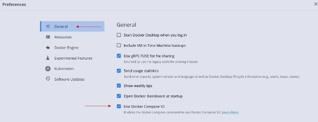 Mise à niveau avec Docker Desktop pour Windows et Mac