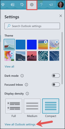 Configurer le transfert automatique dans Outlook sur le Web 1