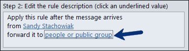 Configurer le transfert automatique dans Outlook sur votre bureau 5