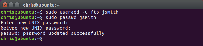 Créer un nouvel utilisateur et attribuer un groupe en une seule commande 6